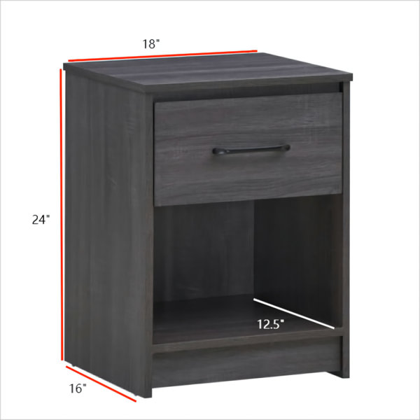 Mainstays deals black nightstand